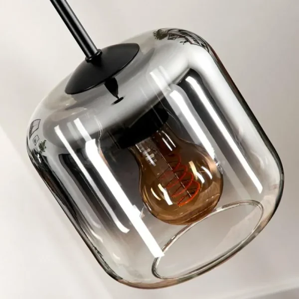 hofstein Suspension Verre 15 cm Lauden Clair, Fumé, 1 lumière* Lampes Modernes