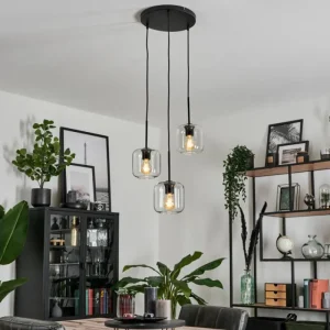 hofstein Suspension Verre 15 cm Lauden Clair, 3 lumières* Lampes En Verre