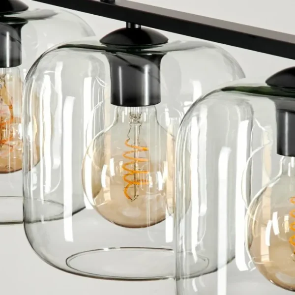 hofstein Suspension Verre 20cm Lauden Clair, 4 lumières* Lampes En Verre