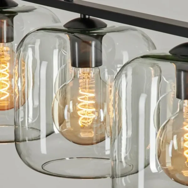 hofstein Suspension Verre 20cm Lauden Clair, 4 lumières* Lampes En Verre