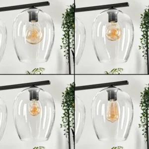 hofstein Suspension Verre 20cm Vevino Clair, 4 lumières* Lampes En Verre