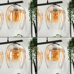 hofstein Suspension Verre 20cm Vevino Clair, 3 lumières* Lampes En Verre