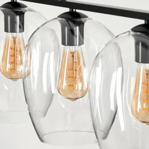 hofstein Suspension Verre 20cm Vevino Clair, 4 lumières* Lampes En Verre