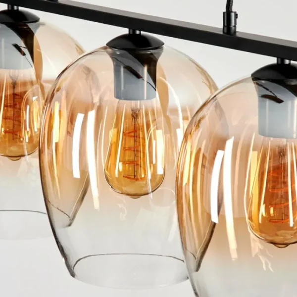 hofstein Suspension Verre 20cm Vevino Clair, 3 lumières* Lampes En Verre