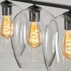 hofstein Suspension Verre 20cm Vevino Clair, 4 lumières* Lampes En Verre