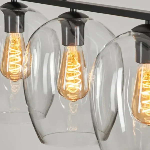 hofstein Suspension Verre 20cm Vevino Clair, 4 lumières* Lampes En Verre