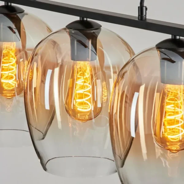 hofstein Suspension Verre 20cm Vevino Clair, 3 lumières* Lampes En Verre
