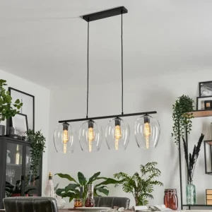 hofstein Suspension Verre 20cm Vevino Clair, 4 lumières* Lampes En Verre