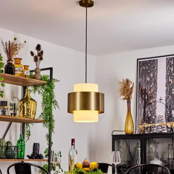 hofstein Suspension Vivian Laiton, 1 lumière* Lampes En Verre