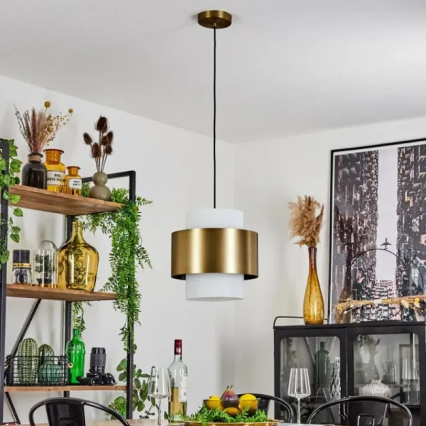 hofstein Suspension Vivian Laiton, 1 lumière* Lampes En Verre