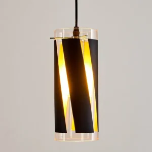 hofstein Suspension Vänersborg Noir, 1 lumière* Lampes En Verre