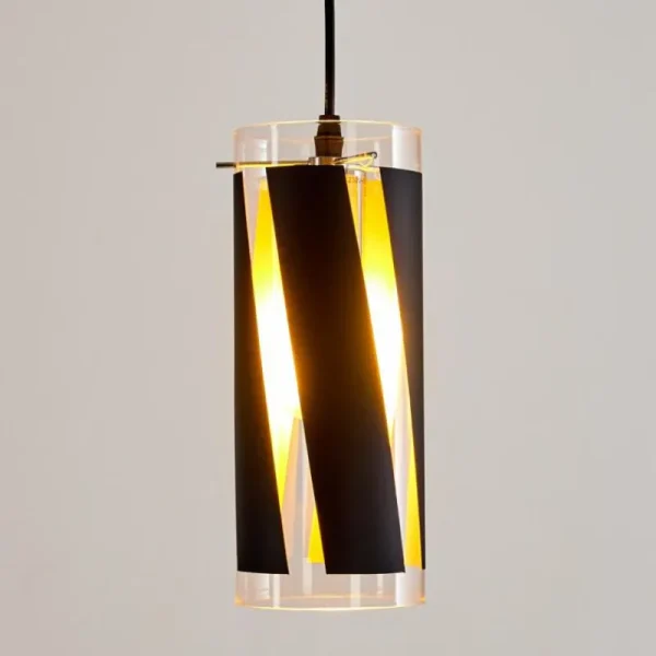 hofstein Suspension Vänersborg Noir, 1 lumière* Lampes En Verre