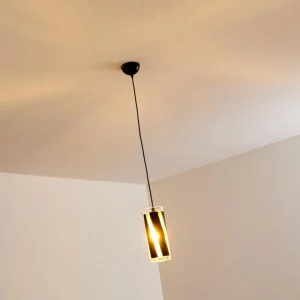 hofstein Suspension Vänersborg Noir, 1 lumière* Lampes En Verre