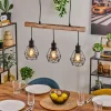 hofstein Suspension Yaak Écru, Noir, 3 lumières* Lampes Modernes