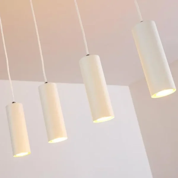 hofstein Suspension Zuoz Blanc, 4 lumières* Lampes Modernes
