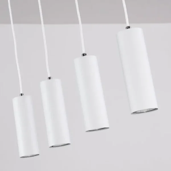 hofstein Suspension Zuoz Blanc, 4 lumières* Lampes Modernes