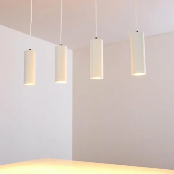 hofstein Suspension Zuoz Blanc, 4 lumières* Lampes Modernes