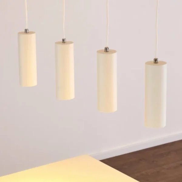 hofstein Suspension Zuoz Blanc, 4 lumières* Lampes Modernes
