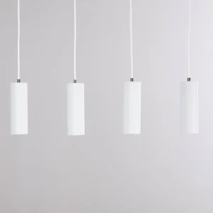 hofstein Suspension Zuoz Blanc, 4 lumières* Lampes Modernes