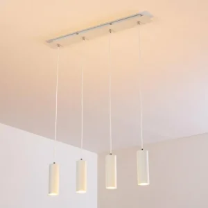 hofstein Suspension Zuoz Blanc, 4 lumières* Lampes Modernes