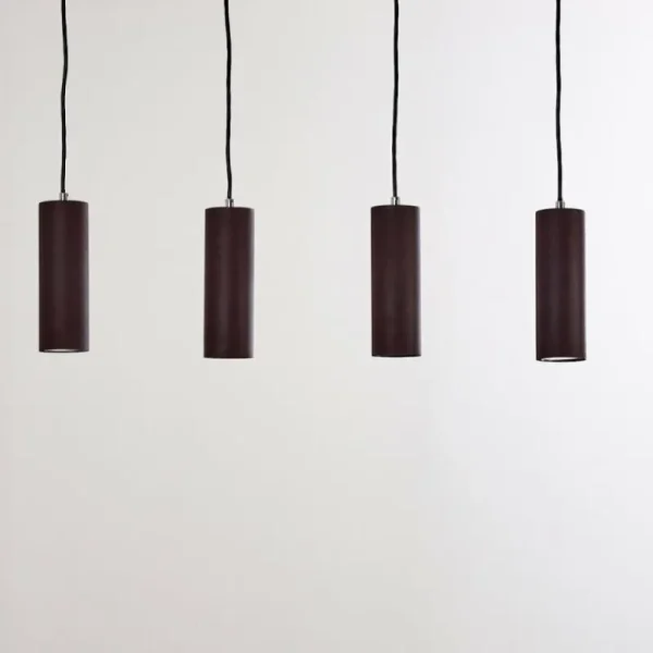 hofstein Suspension Zuoz Rouille, 4 lumières* Lampes Modernes