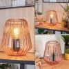 hofstein Telhais Lampe à poser, Liseuse Rose, Noir, 1 lumière* Lampes En Verre