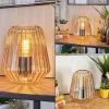 hofstein Telhais Lampe à poser, Liseuse Ambre, Noir, 1 lumière* Lampes En Verre