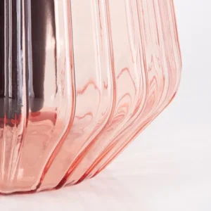hofstein Telhais Lampe à poser, Liseuse Rose, Noir, 1 lumière* Lampes En Verre