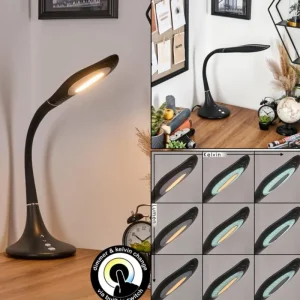 hofstein Toggerbo Lampe de bureau, Lampe à poser, Liseuse LED Noir, 1 lumière* Lampes Modernes