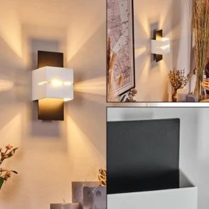 hofstein Tora Luminaire Up & Down, Applique murale LED Noir, 1 lumière* Lampes Modernes