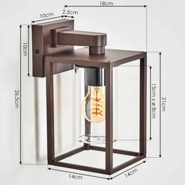 hofstein Trancozelos Lampe murale d´extérieur Rouille, 1 lumière* Lampes Modernes
