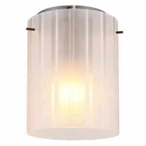 Luminaires Globo Lighting Tulivar Plafonnier Gris, 1 lumière* Lampes En Verre