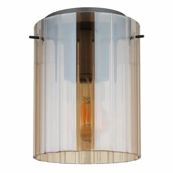 Luminaires Globo Lighting Tulivar Plafonnier Gris, 1 lumière* Lampes En Verre