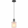 Luminaires Globo Lighting Tulivar Suspension Gris, 1 lumière* Lampes En Verre