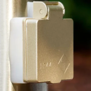 hofstein Tunes Lampadaire, Eclairage de chemin Acier inoxydable, 1 lumière* Lampes Modernes