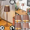 hofstein Vannie Lampe de table d'extérieur, Lampe à poser LED Brun, 1 lumière* Lampes Modernes