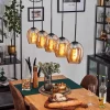 hofstein Vevino Suspension Ambre, 5 lumières* Lampes En Verre