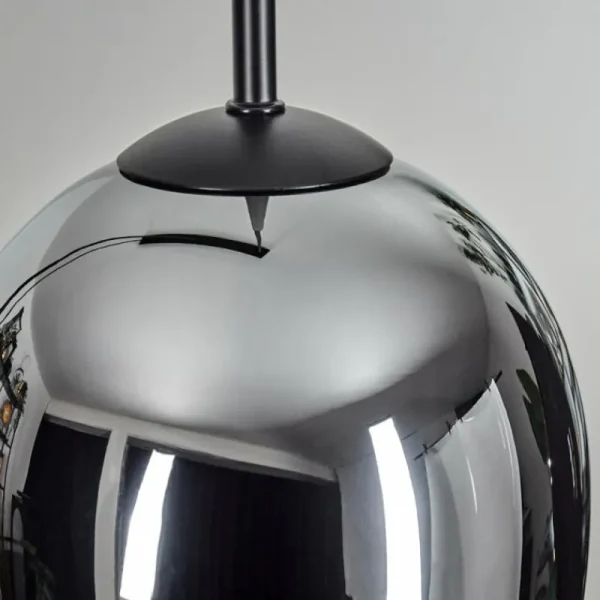 hofstein Vevino Suspension Noir, 5 lumières* Lampes En Verre