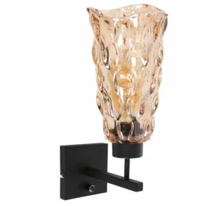 Luminaires Steinhauer Vidrio Applique murale Noir, 1 lumière* Lampes En Verre