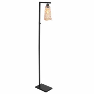 Luminaires Steinhauer Vidrio Lampadaire Noir, 1 lumière* Lampes En Verre