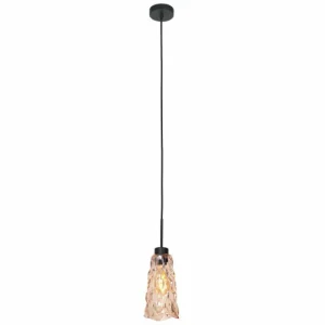 Luminaires Steinhauer Vidrio Suspension Noir, 1 lumière* Lampes En Verre