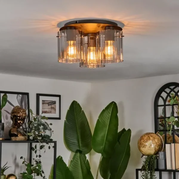 hofstein Vireda Plafonnier Anthracite, 3 lumières* Lampes Modernes