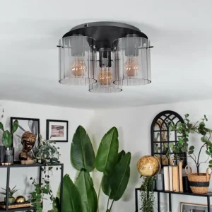 hofstein Vireda Plafonnier Anthracite, 3 lumières* Lampes Modernes