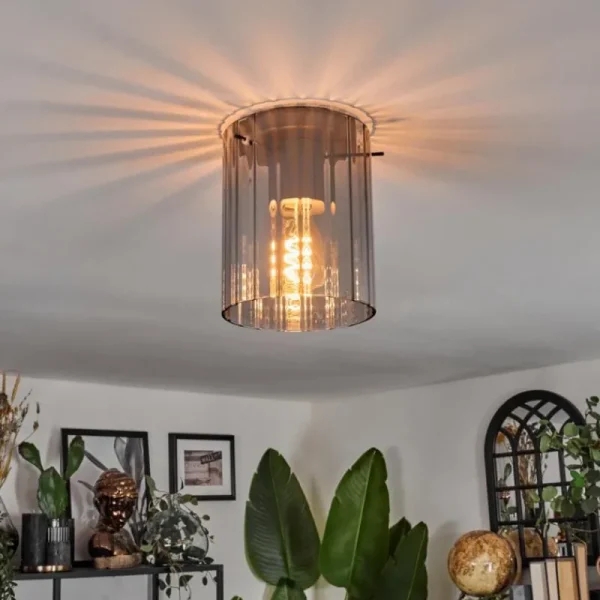 hofstein Vireda Plafonnier, Spot de plafond Noir, 1 lumière* Lampes Modernes