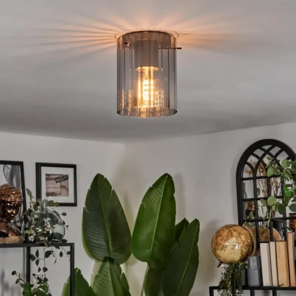 hofstein Vireda Plafonnier, Spot de plafond Noir, 1 lumière* Lampes Modernes
