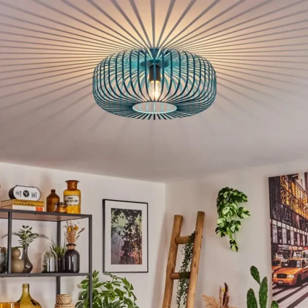 hofstein Wemude Plafonnier Bleu, 1 lumière* Lampes Modernes