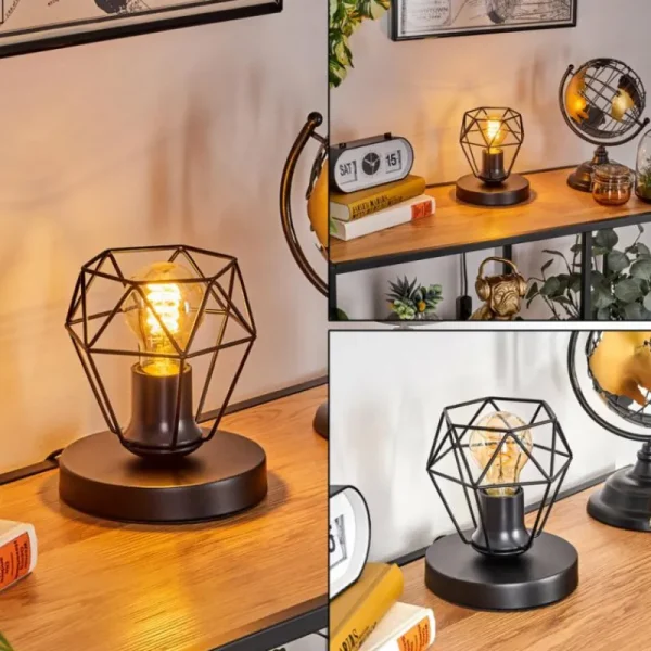 hofstein Yaak Lampe à poser Noir, 1 lumière* Lampes Modernes