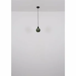 Luminaires Globo Lighting Zumba Suspension Noir, 1 lumière* Lampes En Verre