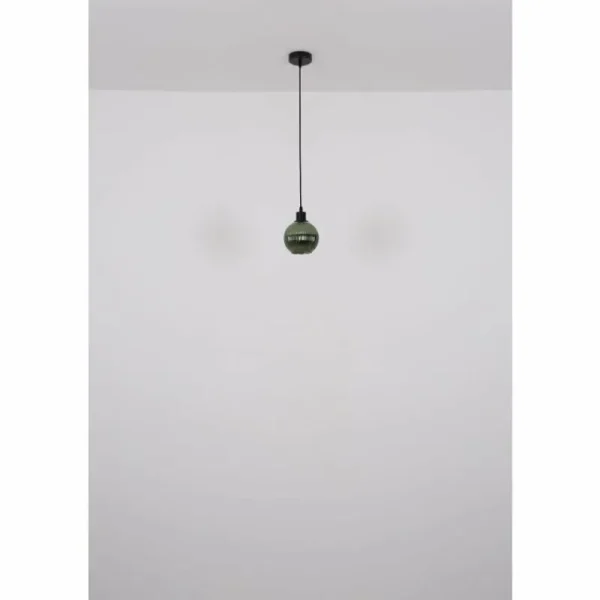 Luminaires Globo Lighting Zumba Suspension Noir, 1 lumière* Lampes En Verre